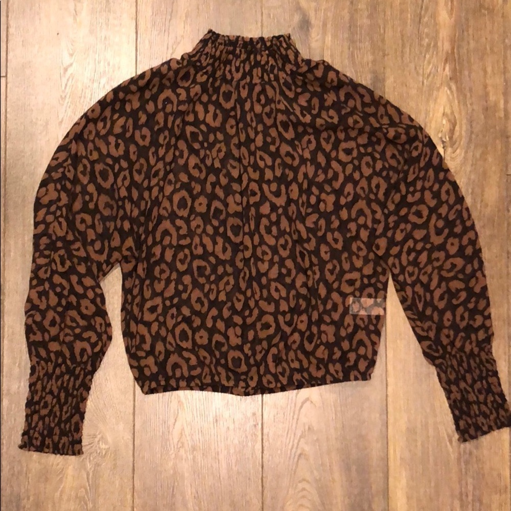 Dynamite Cheetah Sheer Top